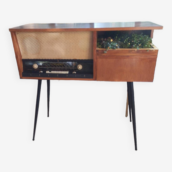 Planted 70s radio cabinet