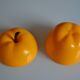 Vintage 70's yellow apple ice bucket or ice cubes