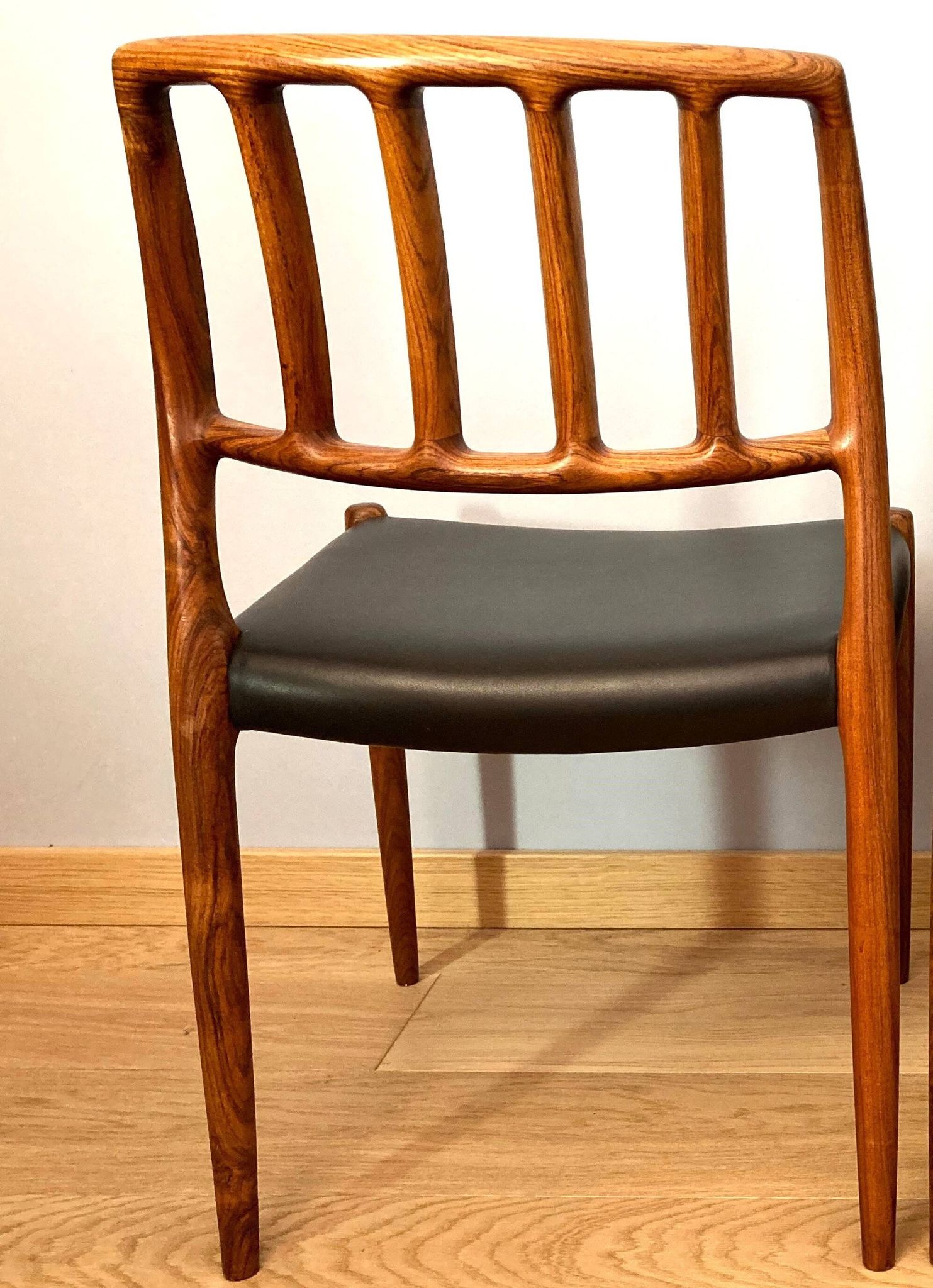 Vintage chair, Danish rosewood 1974, Model 83, by Niels Moller