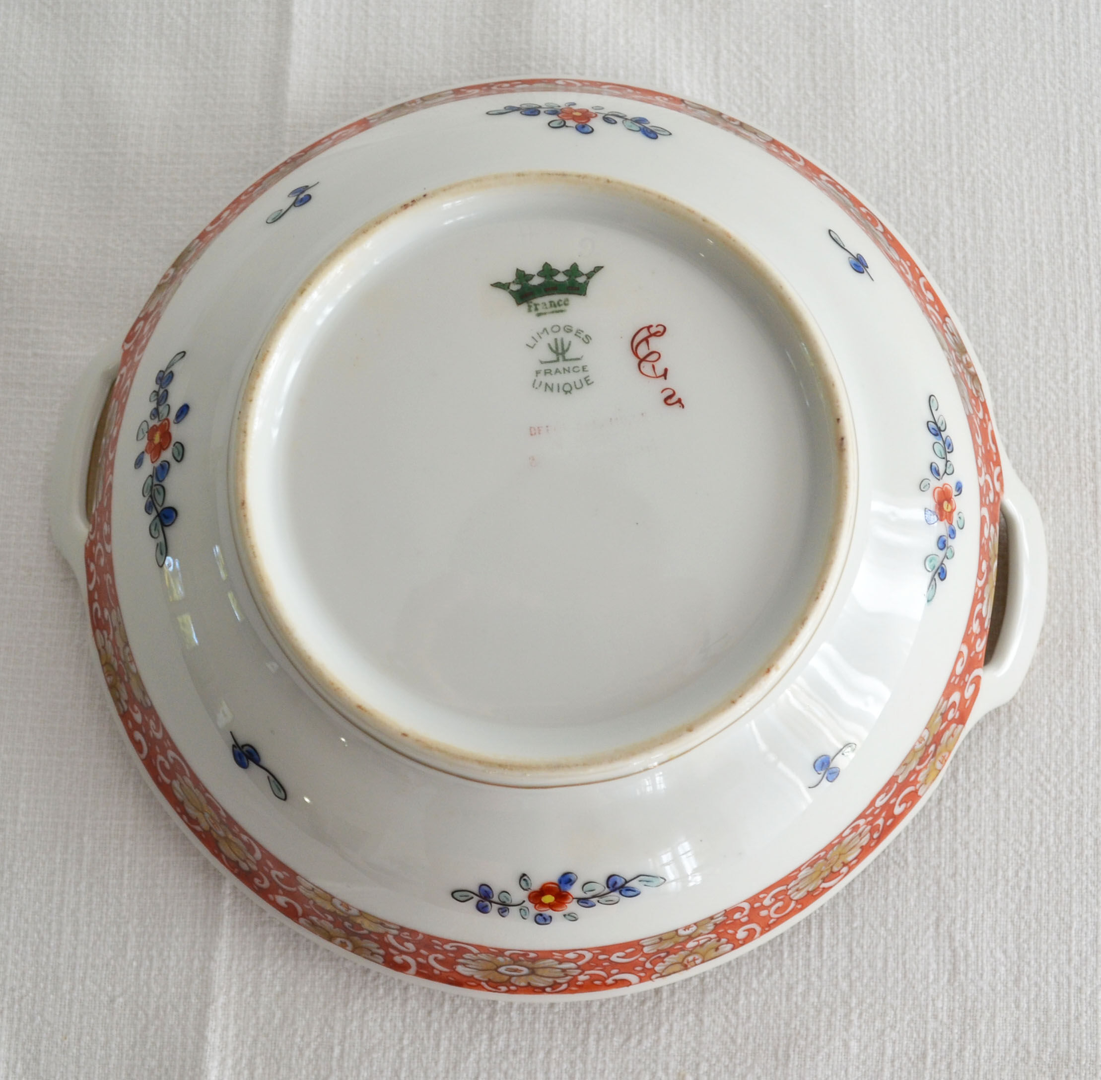 Cups and bowl in haviland porcelain