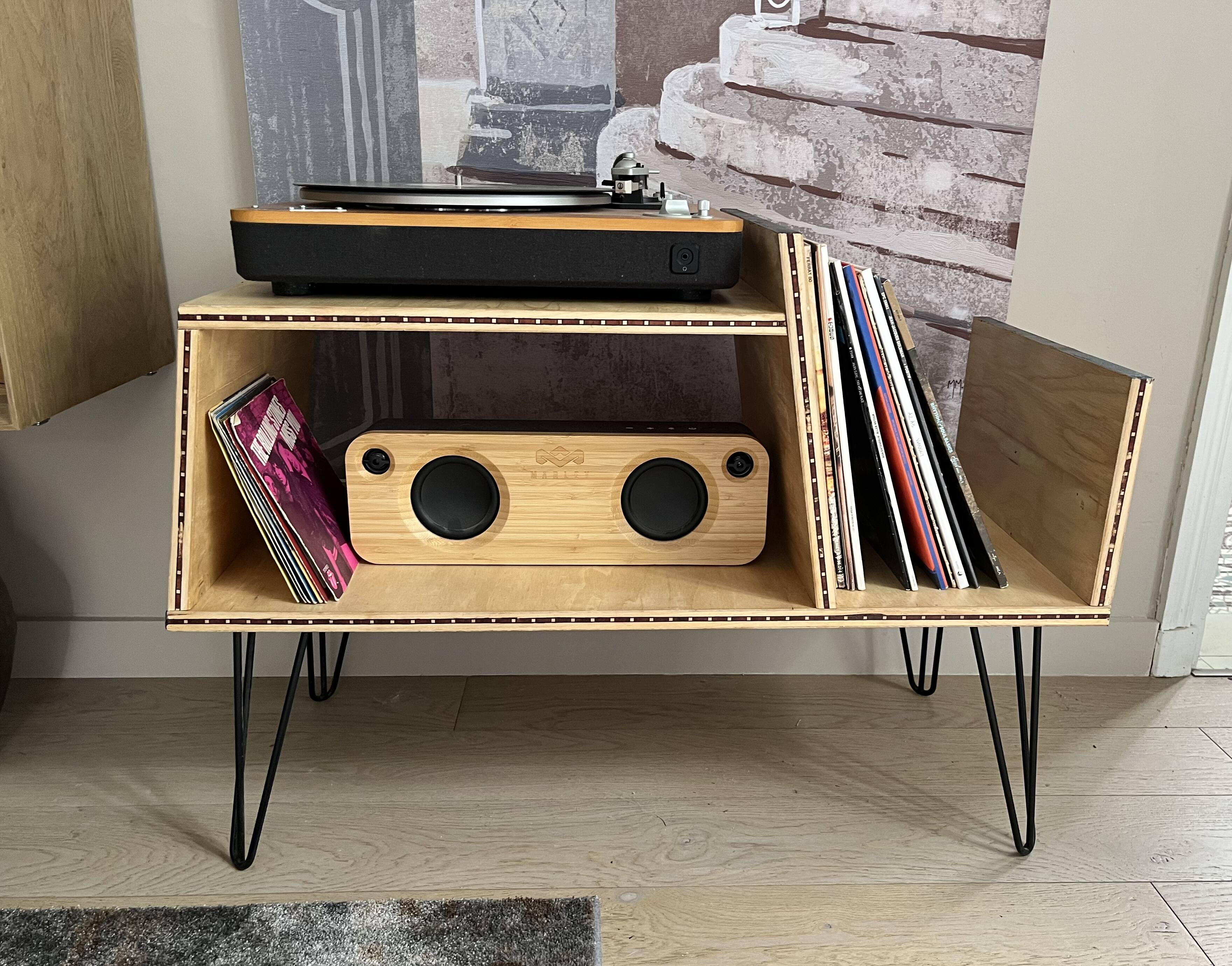Meuble vinyles vintage