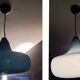 Vintage suspension lamp VISTOSI blue Murano glass L.114 Alessandro Pianon