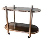 Chrome dessert trolley from the 1980s.