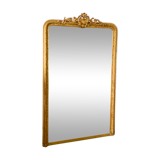 Old Louis Philippe golden mirror with pediment