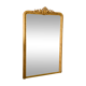 Miroir ancien Louis Philippe doré à fronton