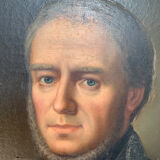 Notable portrait XIX, man, oil on canvas, to restore