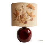 Vallauris Table Lamp Red Ceramic & Shade with F