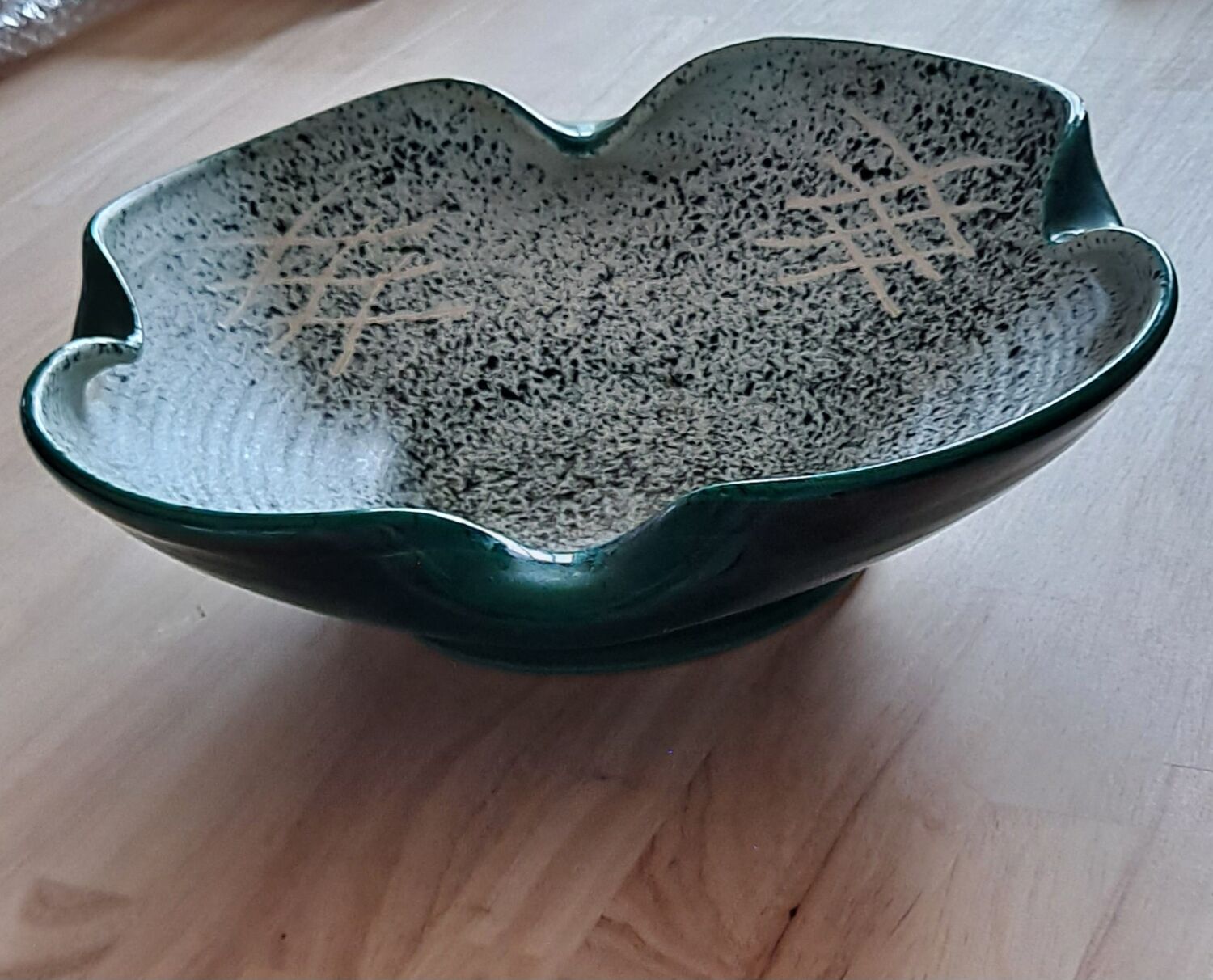 Green ceramic cup 50s