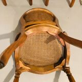 Set of 4 caned medallion chairs in Louis XVI style - Excellent condition - Oak