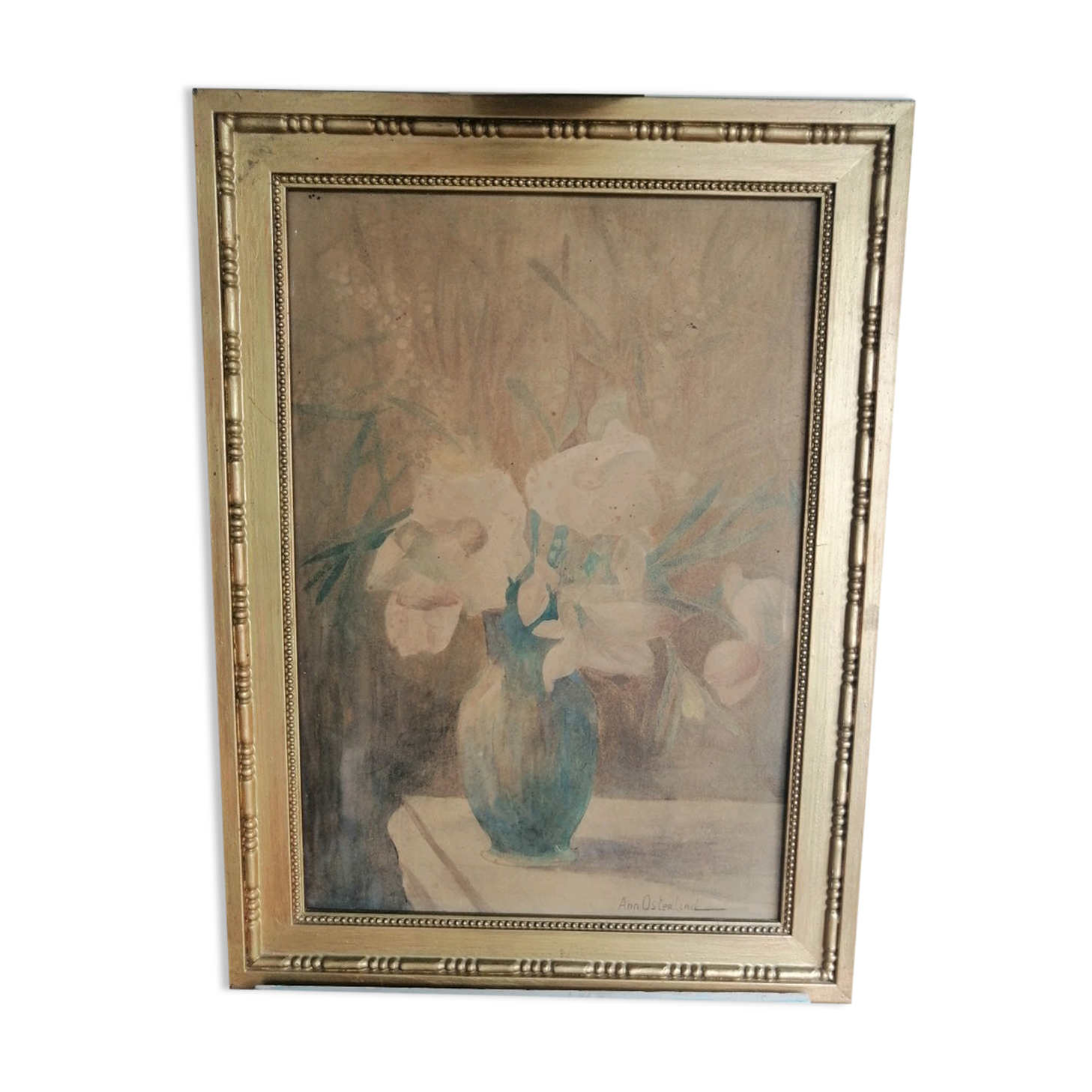 Watercolor still life bouquet of flowers