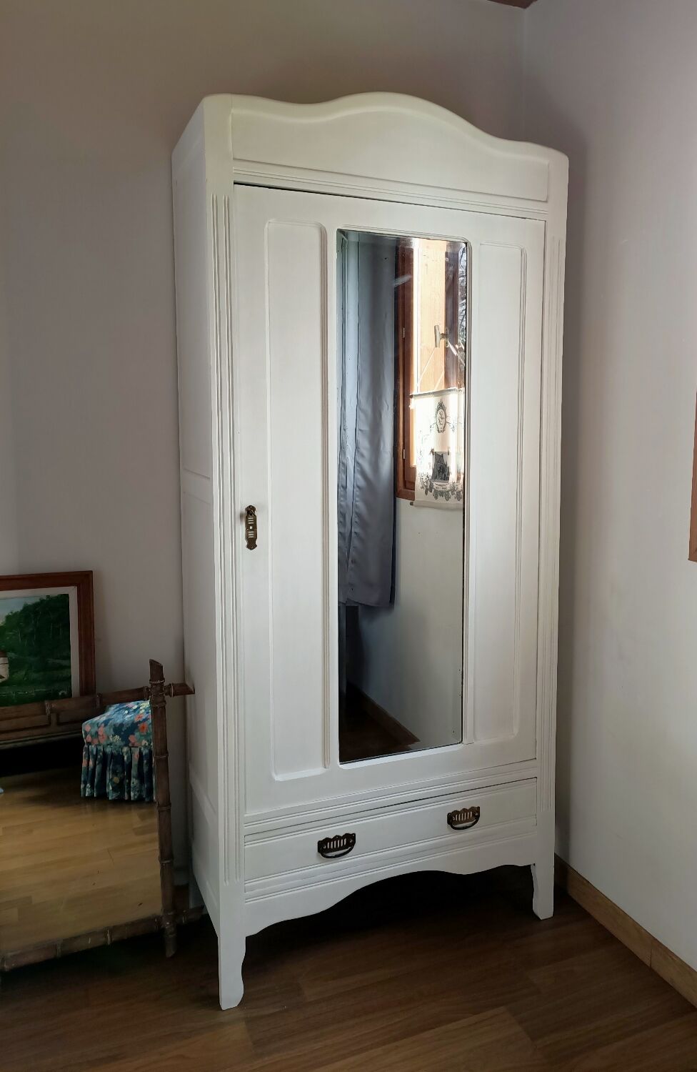 White Parisian wardrobe