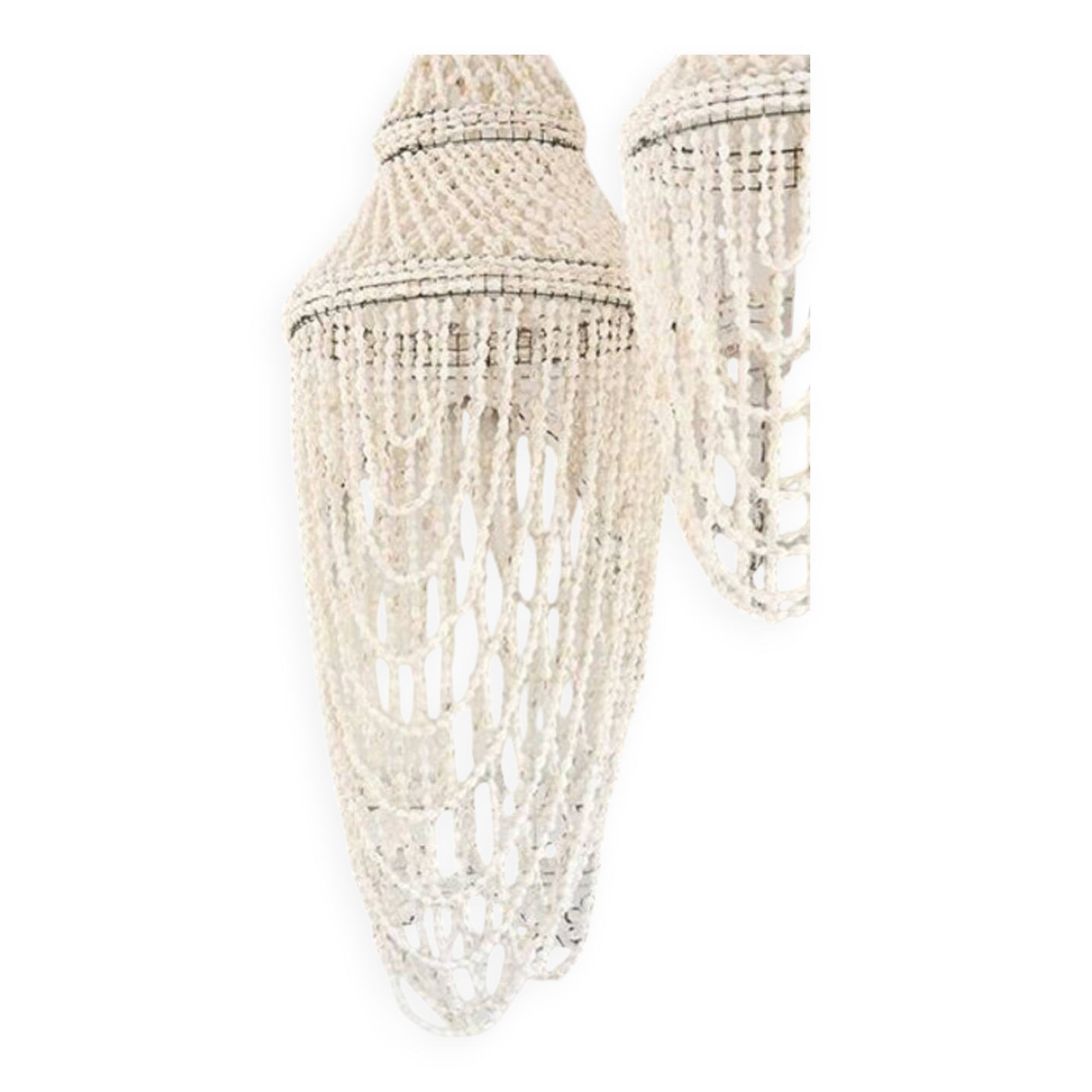 Vintage Bohemian Shell Chandelier Pendant Light