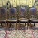 Série de 4 chaises Louis XVI en cuir