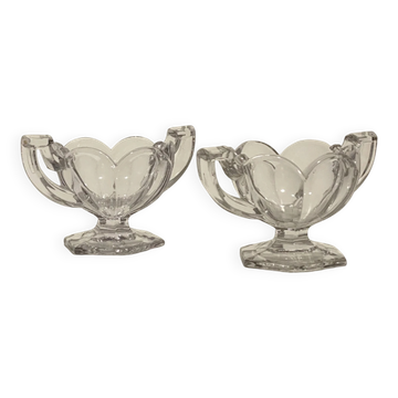 Pair of English compotiers