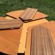 Round table in solid elm from the 80s