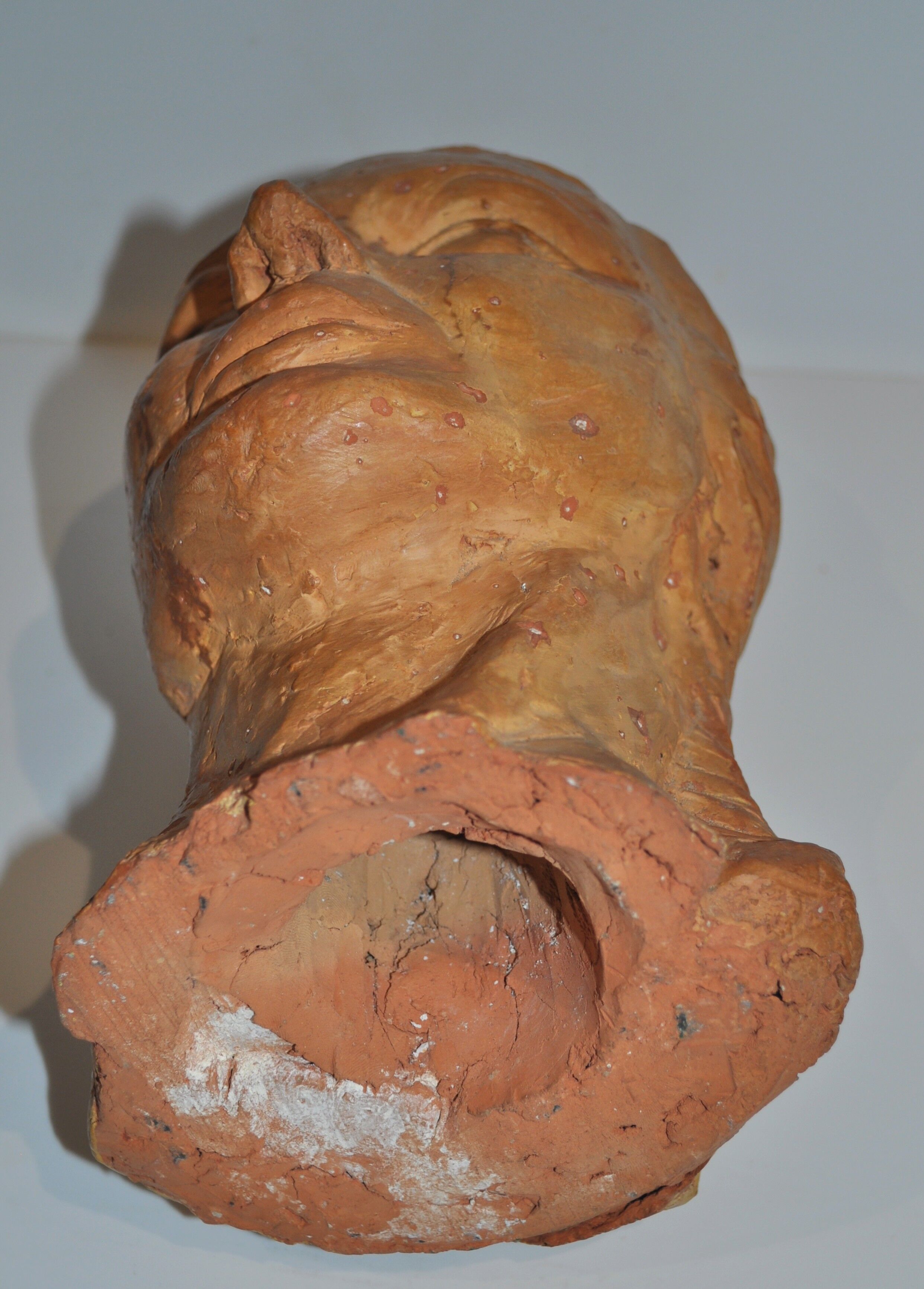 Original terracotta woman head
