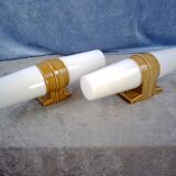 Midcentury "6060" sconces by Sigvard Bernadotte for IFÖ, Sweden. 1960's Set of 2.