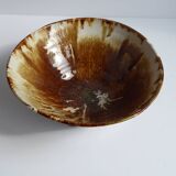 Enamelled terracotta cup