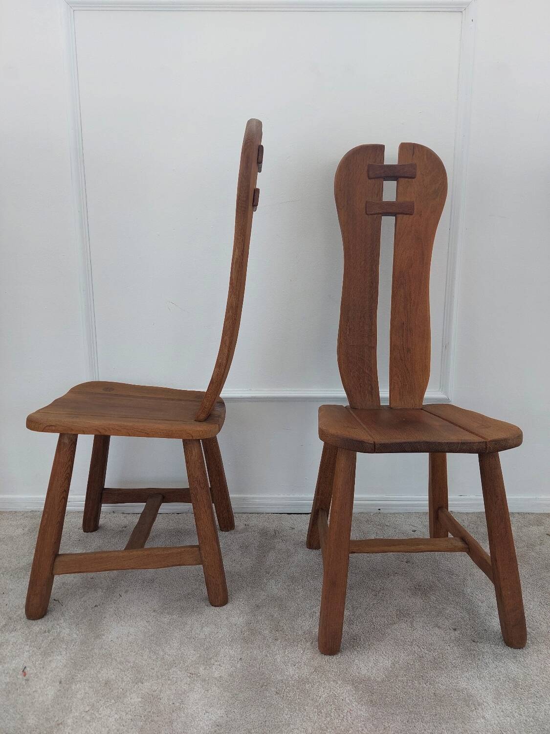 Set of 4 De Puydt Brutalist Chairs