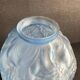 Large Art Deco round vase in frosted blue glass - 1930