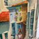 Toile huile paysage ruelle 60x80cm