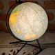 Illuminated terrestrial globe in glass by Girard and Barrère, 1960s - 1/8000