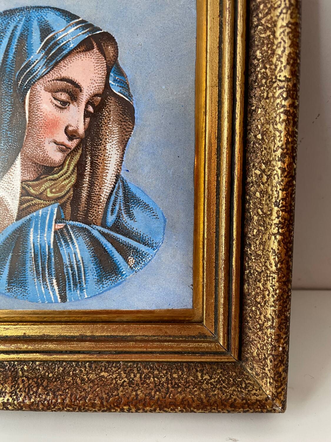 Tableau vierge sur faïence