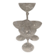 4 coupes à champagne en cristal Baccarat modèle Nancy