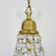 Antique hot air balloon chandelier with glass pendants. 1950s-1960s