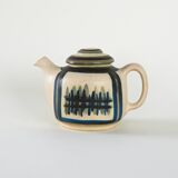 Stoneware teapot, Danish design, 1960s, manufactured by Okela