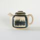 Stoneware teapot, Danish design, 1960s, manufactured by Okela