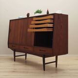 Teak highboard, Danish design, 1960s, production: Denmark