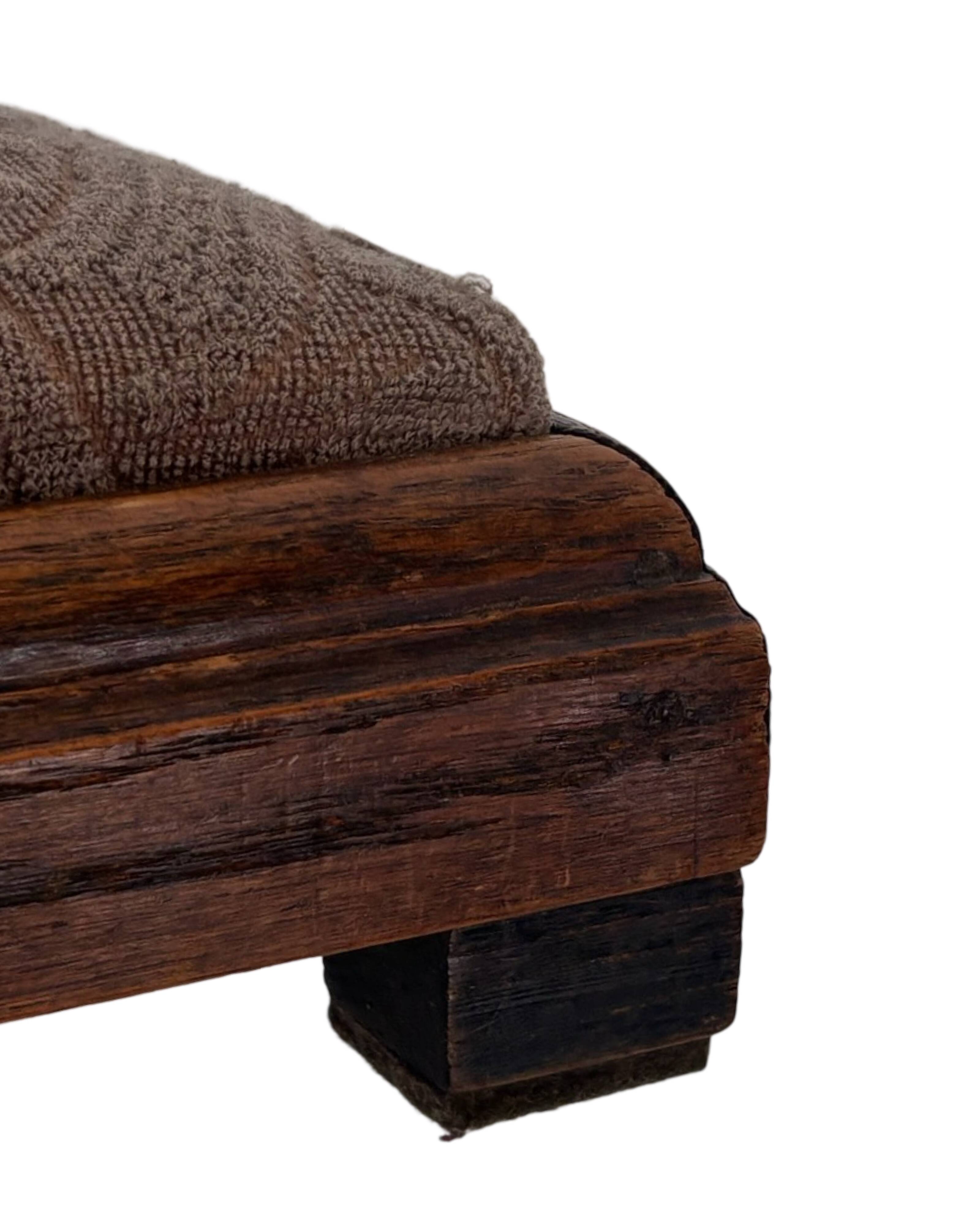 Pouf Art Déco repose-pieds design minimaliste des années 30