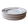 Set of 7 vintage dessert plates in Gien earthenware, model Jacqueline.