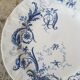 Set of 2 plates in Iron Earth Gien model Rinceaux