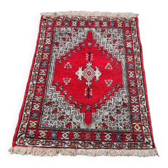 Vintage Hand Knotted Wool Moroccan Rug, 70s/80s
