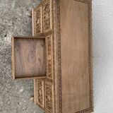 Carved solid Padouk chest of drawers 1950