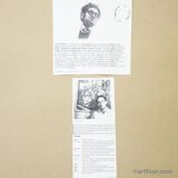 Vintage oil painting 'Bunte Szene' - Miklós Németh, 1962