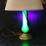 Lampe vintage vert empire (uranium/ouraline)