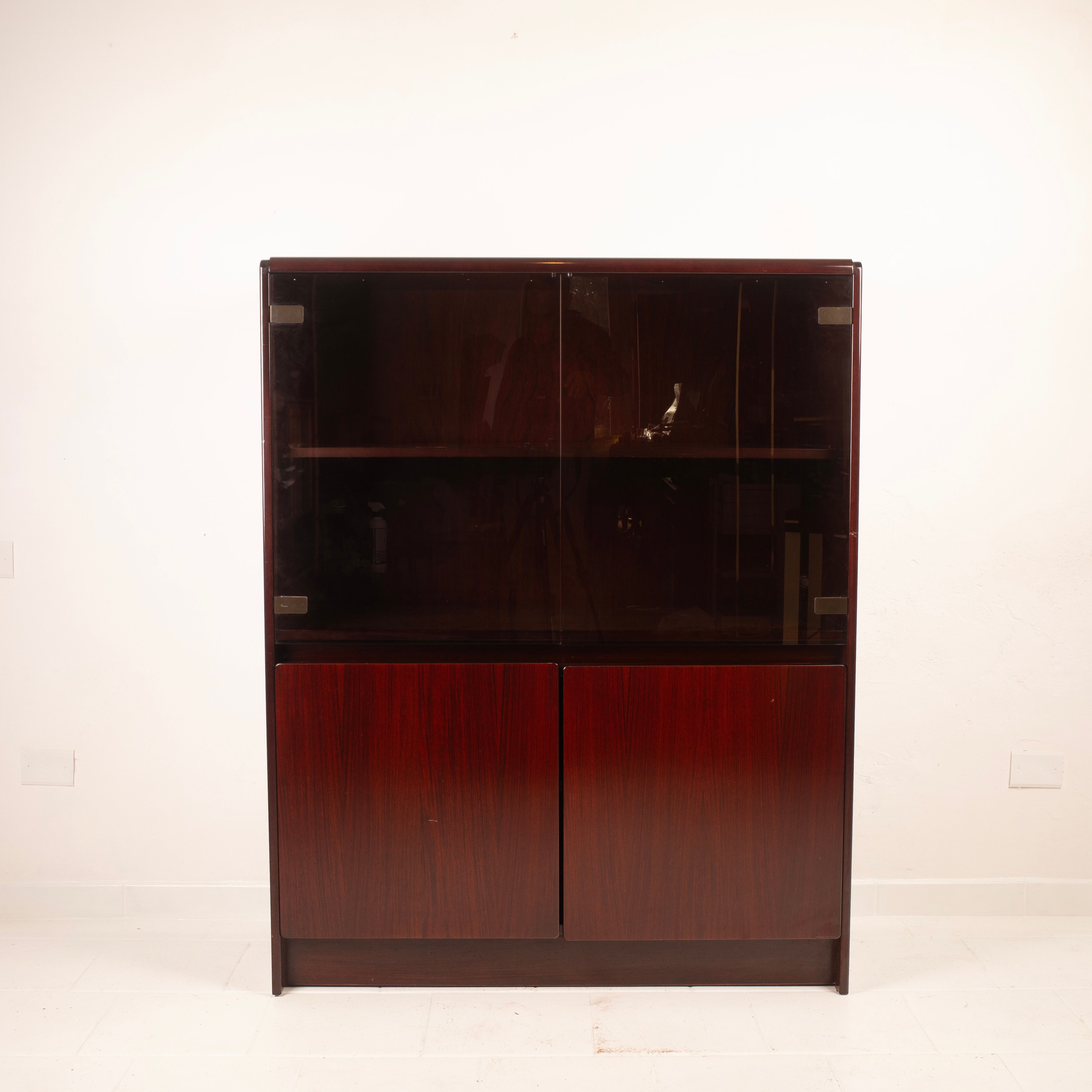 African Rosewood Daniel Cabinet by Paolo Piva for FAMA