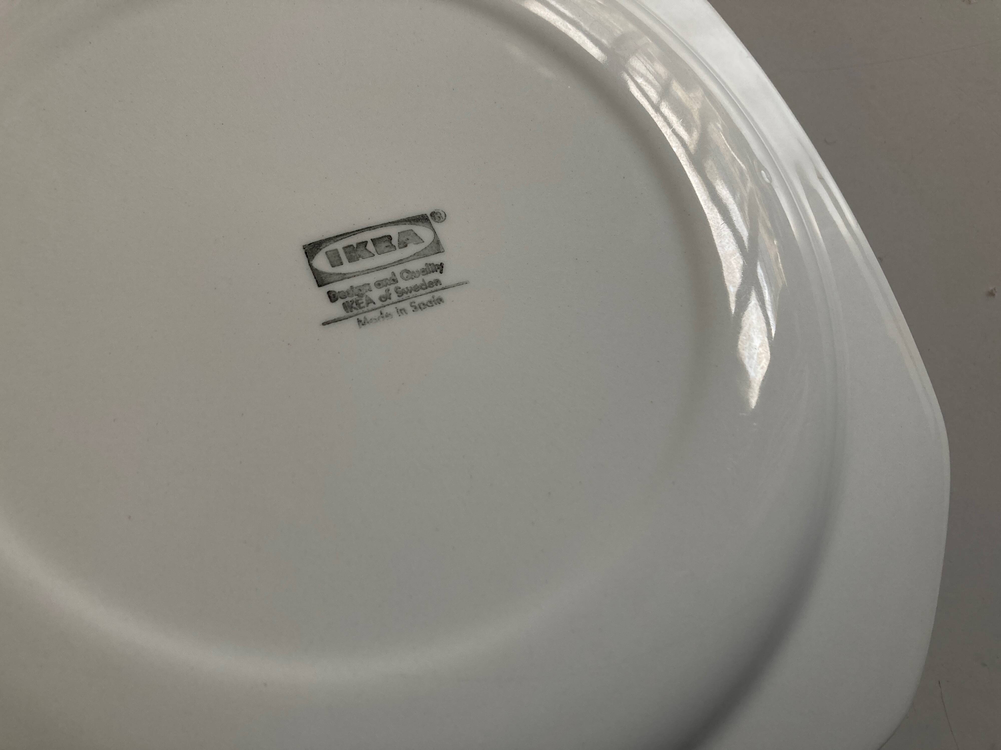 Set of 6 Scandinavian octagonal flat plates from the 1970s.