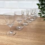 Set of 6 small liquor glasses