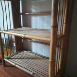 Bamboo folding shelf