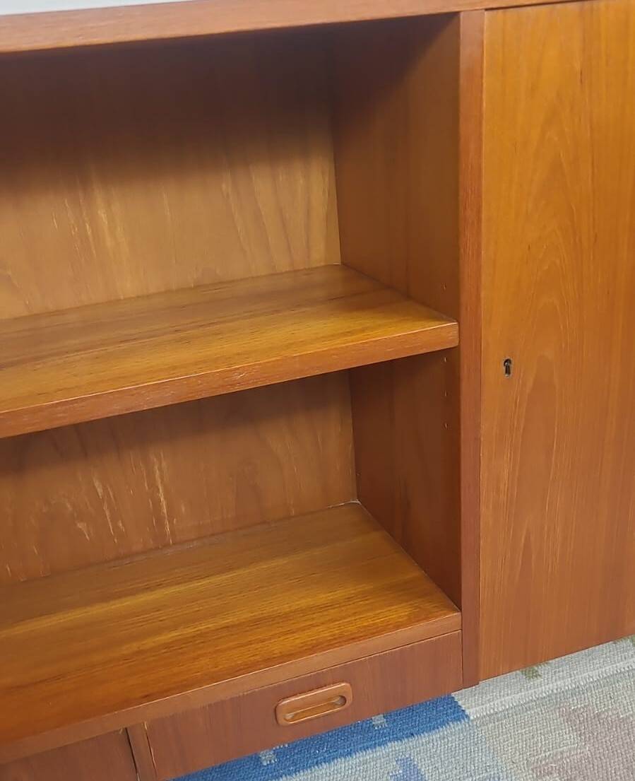 Vintage Scandinavian low bookshelf – Denmark – 1960s