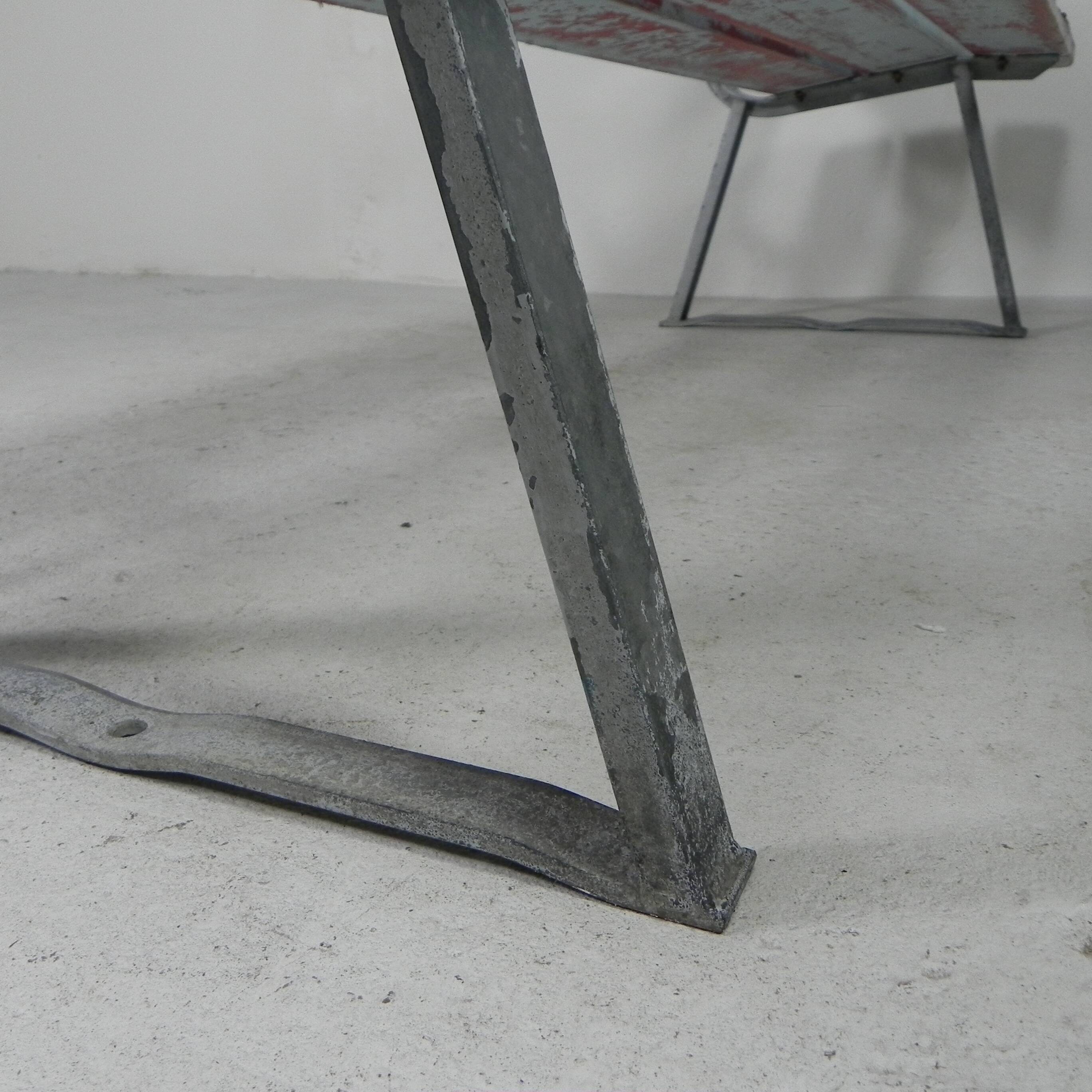 Tough, industrial sofa, 2 meters long, 1960s