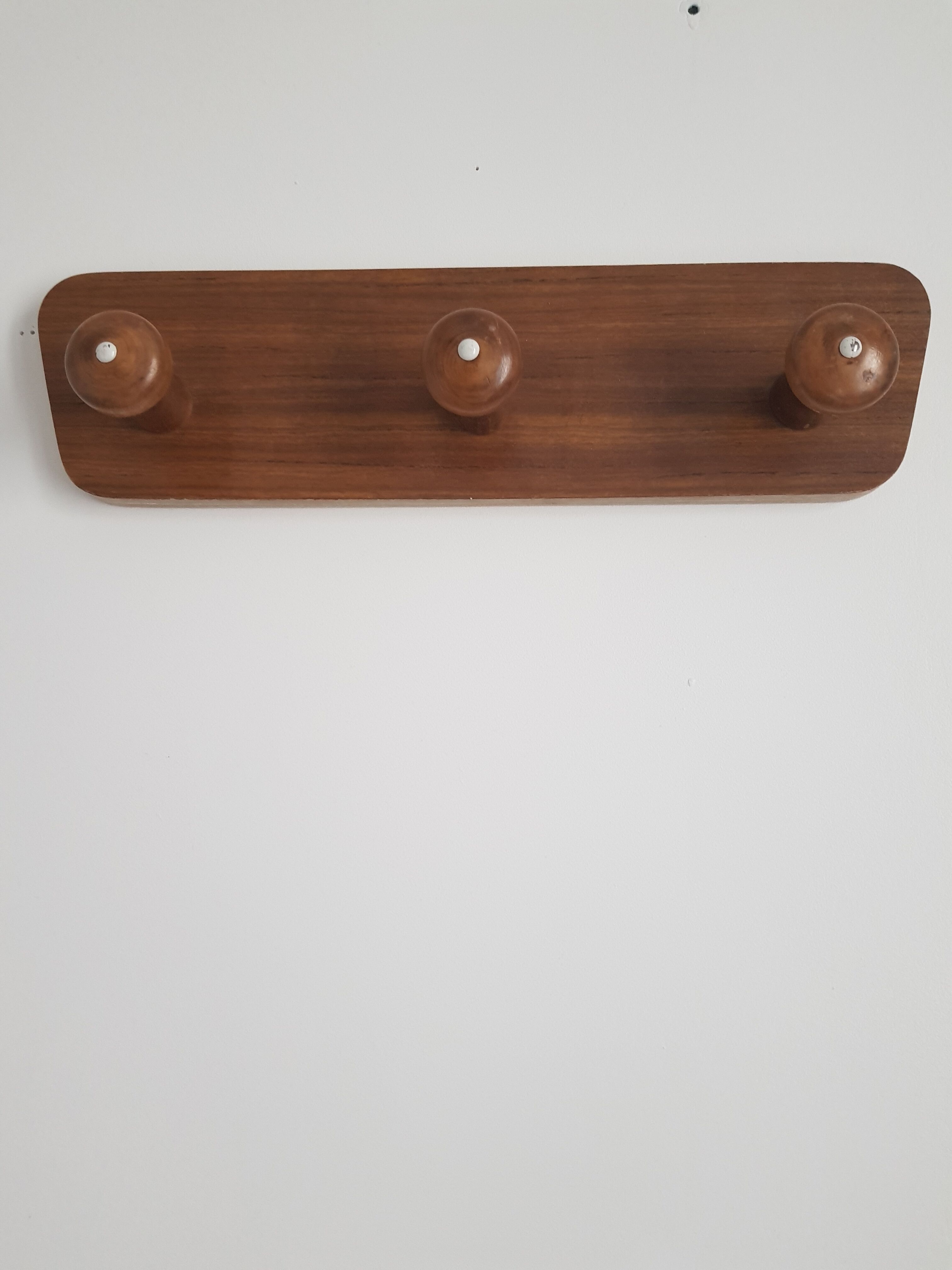 Vintage wall coat rack in formica