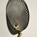 Charming brass and black metal table lamp