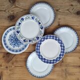 Composition of 6 dessert plates
