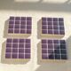 Coasters - Glass enamels - Mosaic - Handmade - Plum - Purple - Set of 4