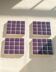 Coasters - Glass enamels - Mosaic - Handmade - Plum - Purple - Set of 4